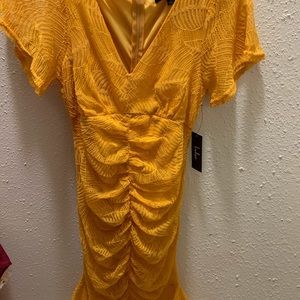 New mustard dress size small